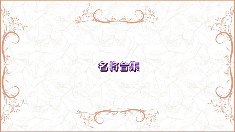 名将合集