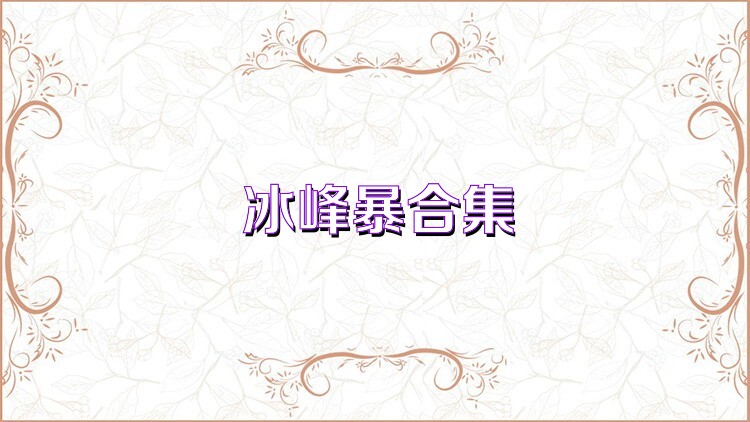 冰峰暴合集