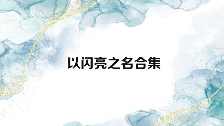 以闪亮之名合集