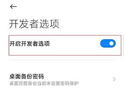 如何退出小米开发者模式