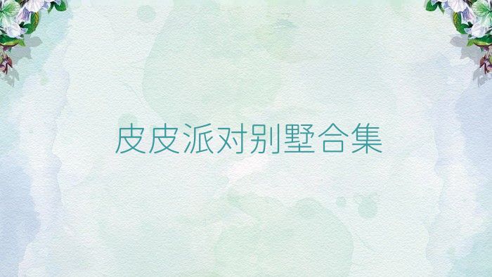 皮皮派对别墅合集