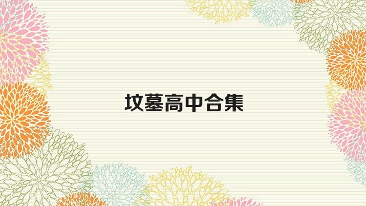 坟墓高中合集