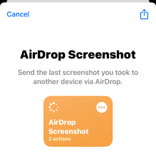 如何通过AirDrop在iPhone共享最后一张屏幕截图