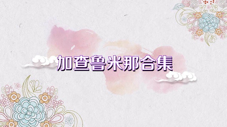 加查鲁米那合集