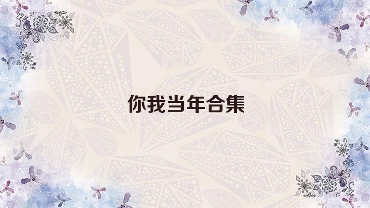 你我当年合集