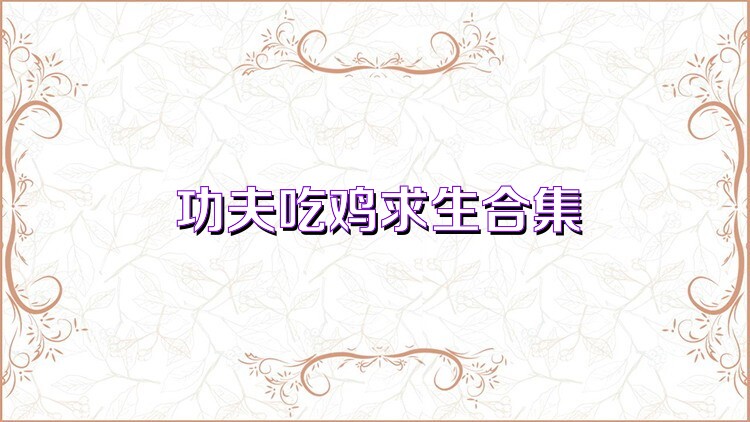 功夫吃鸡求生合集