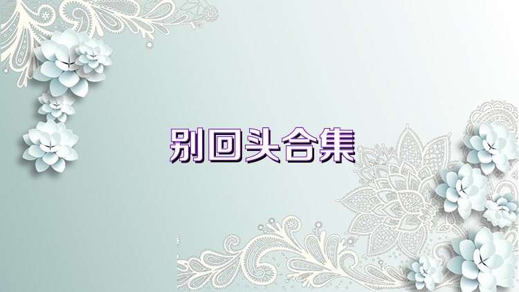 别回头合集