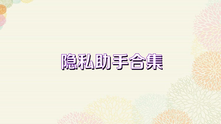 隐私助手合集