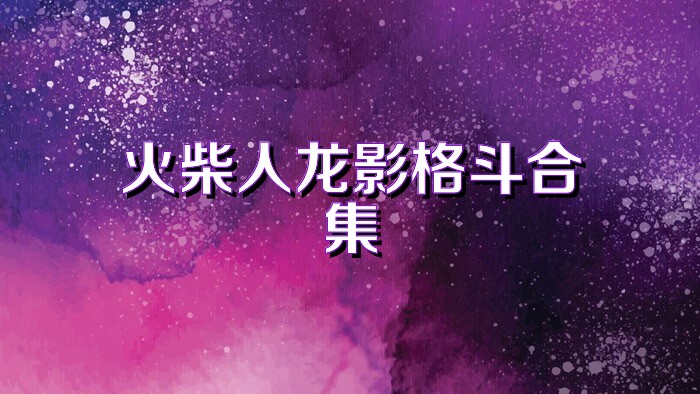 火柴人龙影格斗合集